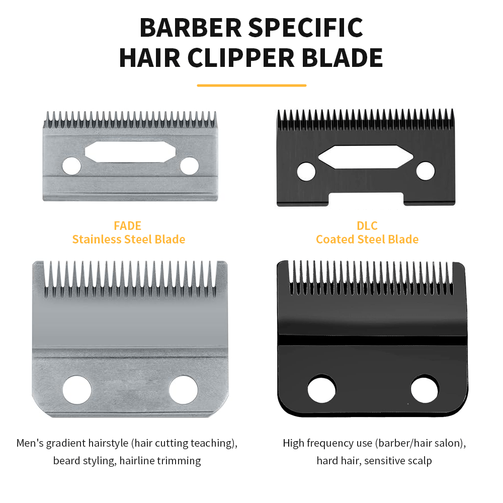 Professional Hair Clipper, Cordless Rechargeable Grooming Kit, Waterproof Trimmer with 5 Attachments