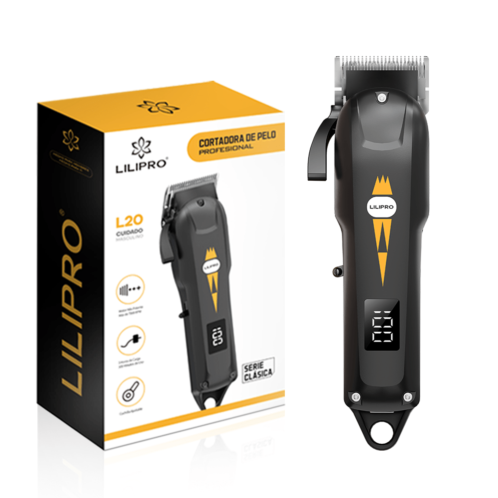 Professional Hair Clipper, Cordless Rechargeable Grooming Kit, Waterproof Trimmer with 5 Attachments