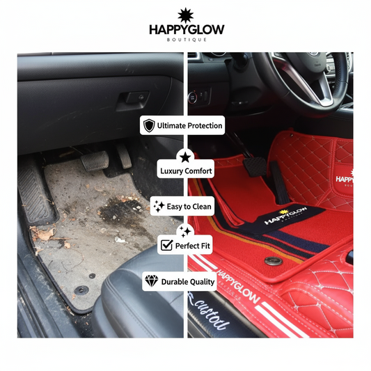 Interior CAR Covers and MATS Customized with Name OR Logo Created by HAPPYGLOW BOUTIQUE