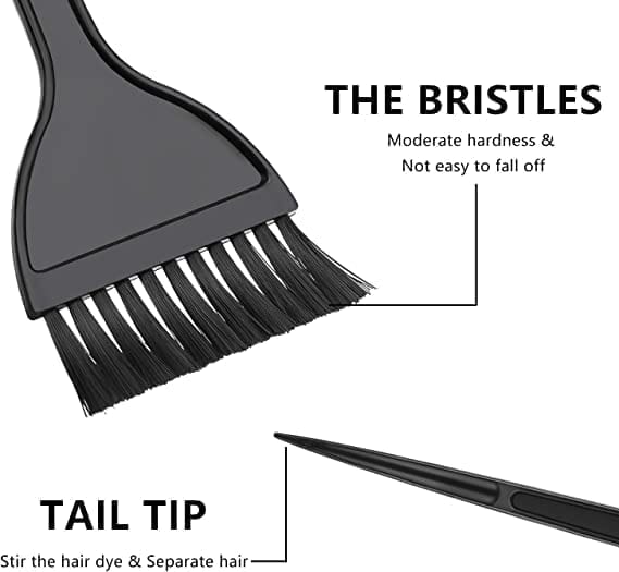 "Coloring Kit: 3-Piece Set - Bowl, Brushes, Comb - Tinting, Dying, Coloring - Larger Comb, Shower, Wide Tooth - Detangler - Wet/Dry - Hair"