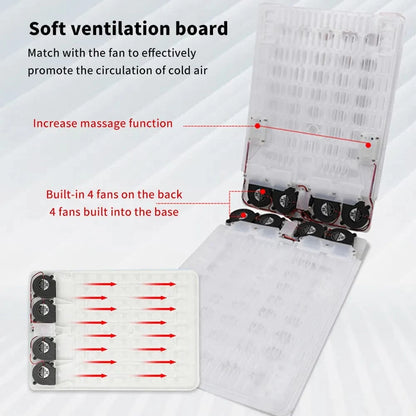 🏁 Heated & Ventilated Car Seat Cushion – All-Season Comfort with Massage, Cooling & More