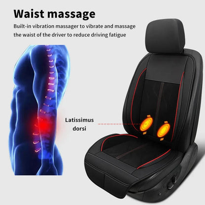 🏁 Heated & Ventilated Car Seat Cushion – All-Season Comfort with Massage, Cooling & More